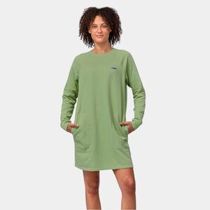 NWOT PATAGONIA Essential Cotton Mint Green Dress, Casual Streetwear, Sz S
